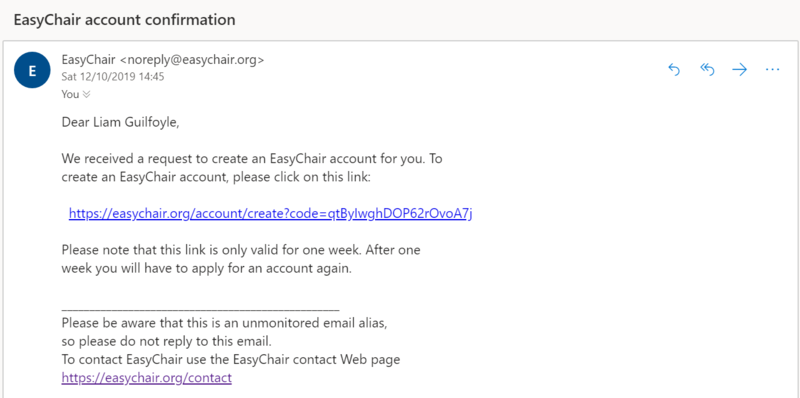 easychair email